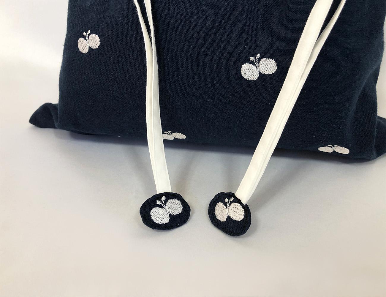 ♥♥♥刺繍が主役♥♥♥ 心ときめく ちょうちょの入園入学4点セット　/　ネイビー　名入れワッペン縫い付けサービス | 17枚目