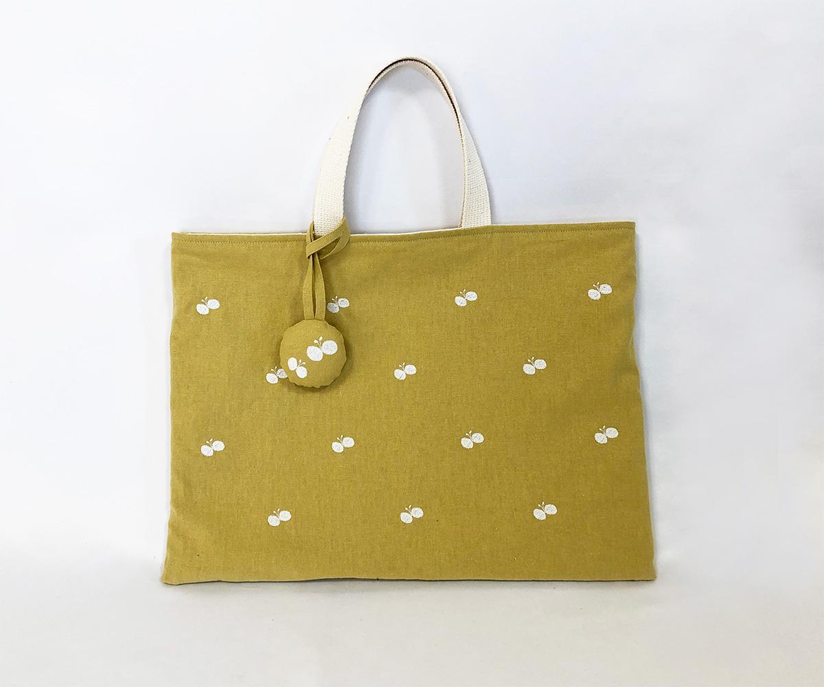 ♡♡♡刺繍が主役♡♡♡ミモザのような黄色が可愛い ちょうちょの入園入学4点セット | 13枚目